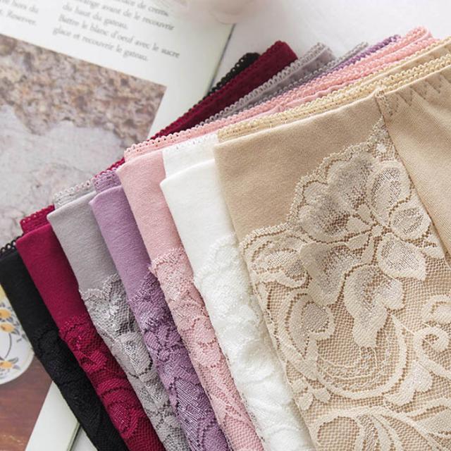 レディース綿95%ハイウエストショーツ