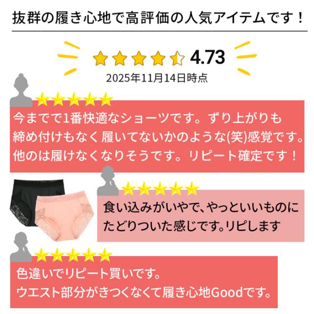 【送料無料】履き心地抜群！さらさらストレッチすっぽりショーツ
