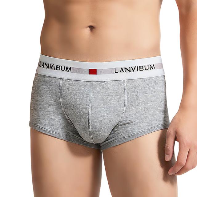 【送料無料】綿混素材で快適 シンプルメンズボクサーパンツ