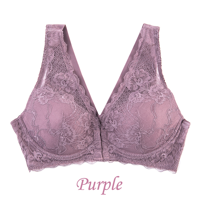 快適ストレッチ素材の前ホック型ナイトブラ