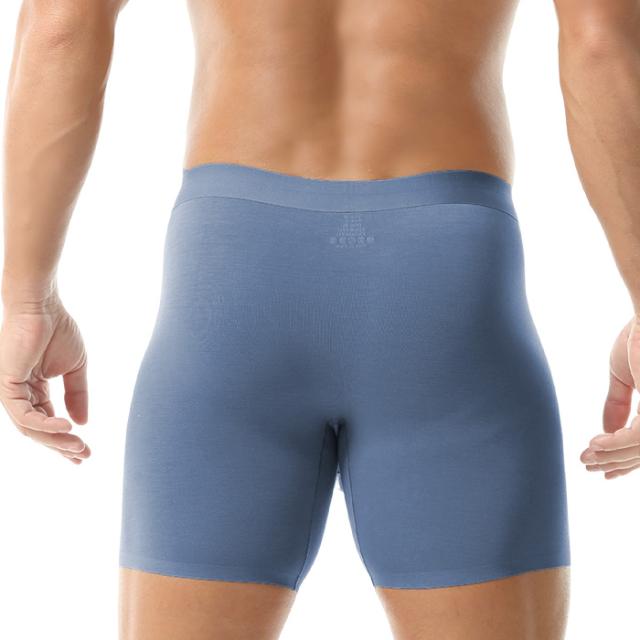 【送料無料】なめらかな肌触り3分丈メンズボクサーパンツ