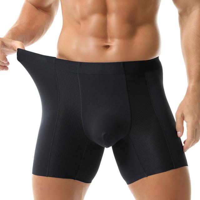 【送料無料】なめらかな肌触り3分丈メンズボクサーパンツ