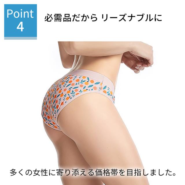 【送料無料】 可愛い柄の吸水型サニタリーショーツ