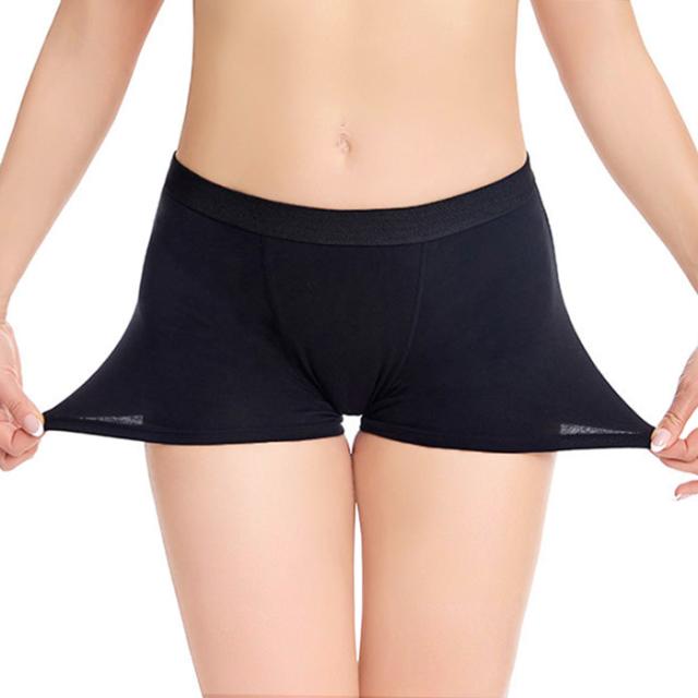 【送料無料】安心の多層構造！ボクサー型吸水サニタリーショーツ