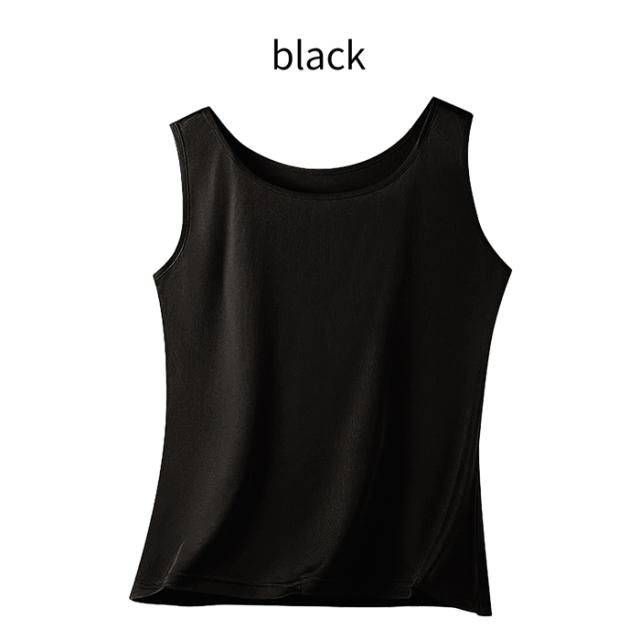 夏は涼しく、冬は暖かい！一度着たら戻れないSILKタンクトップ