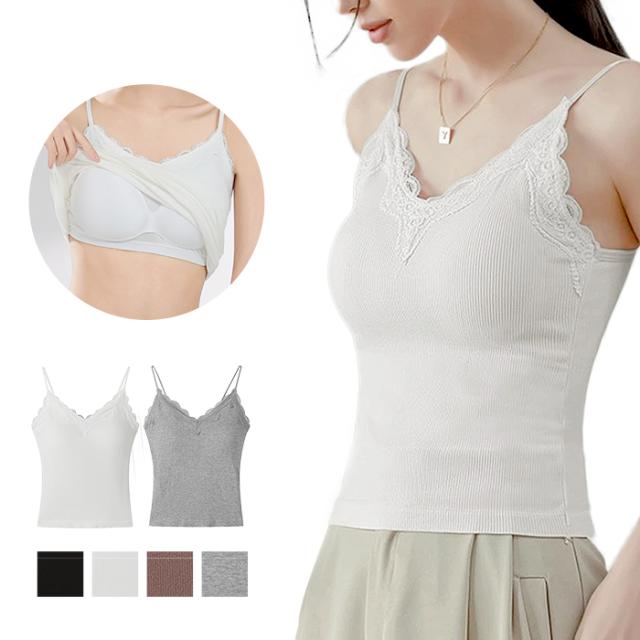 おしゃれも着心地も妥協しない、毎日使えるブラキャミ