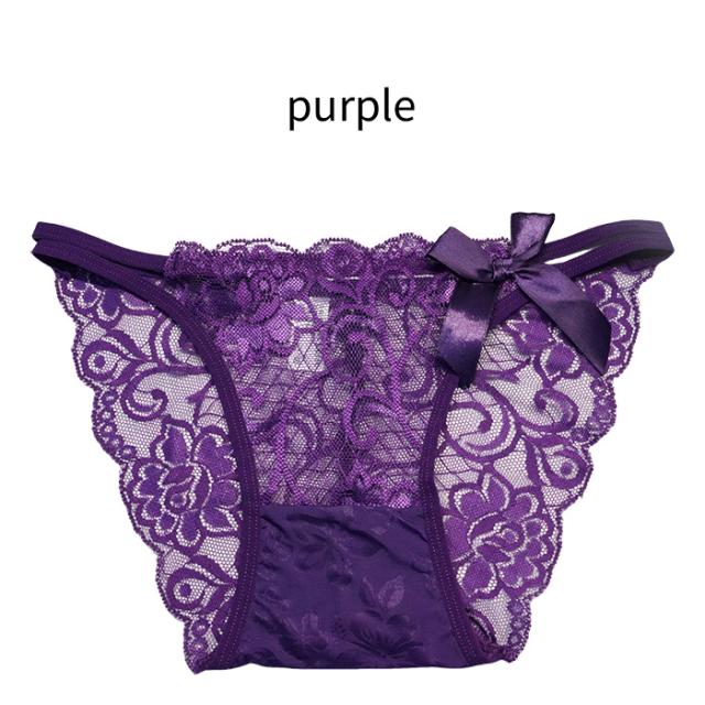 総レース×リボンで上品に魅せるブラジリアンショーツ