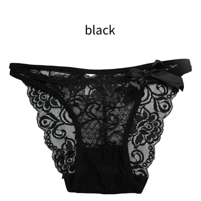 総レース×リボンで上品に魅せるブラジリアンショーツ