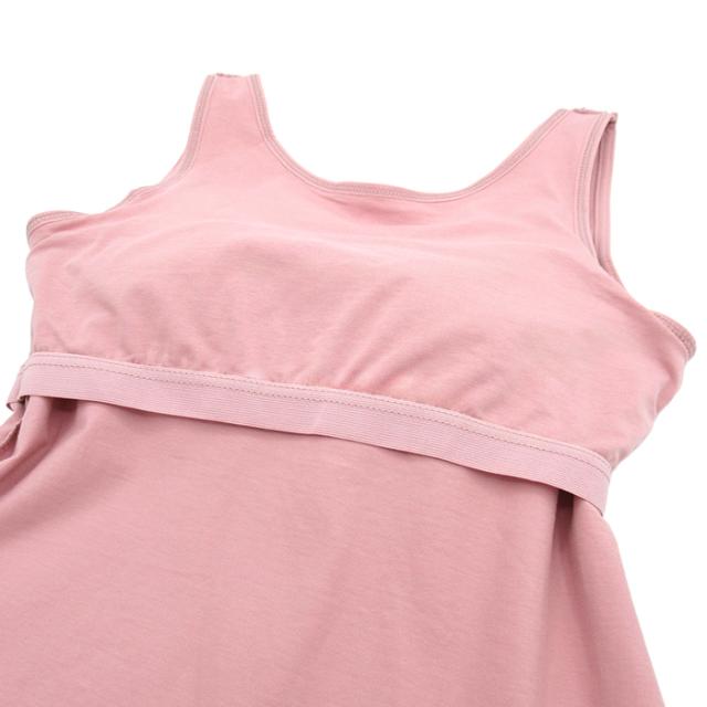 着心地軽やか綿素材。頼れるカップ付きタンクトップ