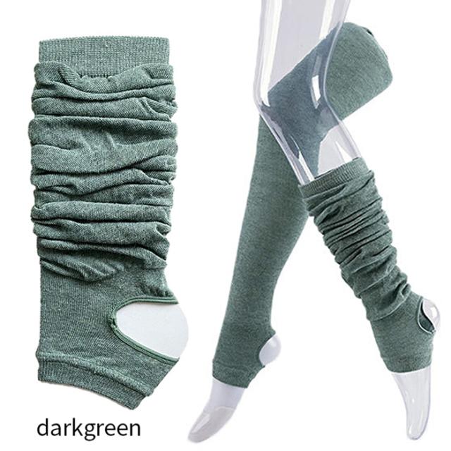 【送料無料】 踵穴付き 薄手で軽い綿混レッグウォーマー