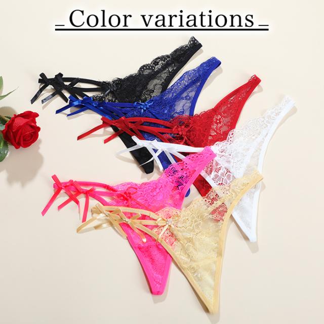 アシンメトリーデザインがおしゃれなTバックショーツ