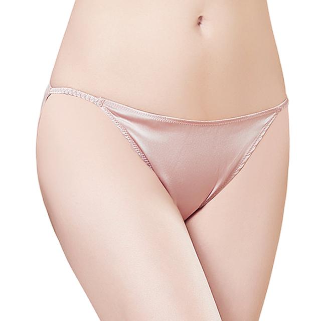 【送料無料】サテン×シルクでヒップまで美しく映えるショーツ