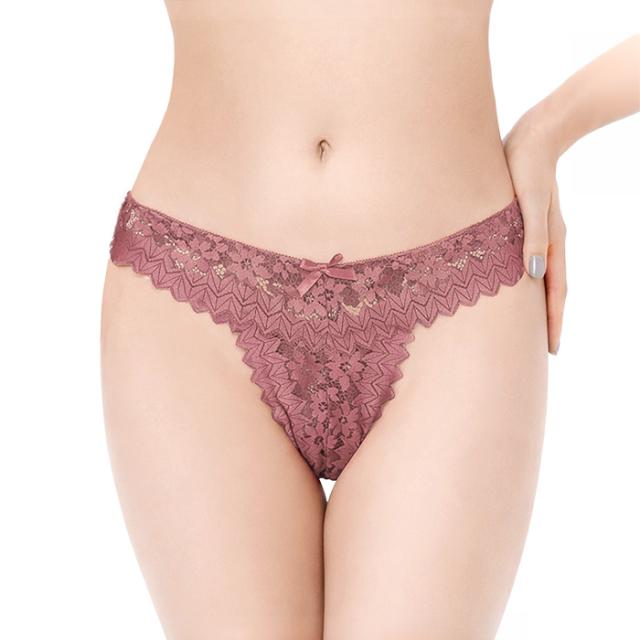 【送料無料】透け感レースで魅せるレディースTバック