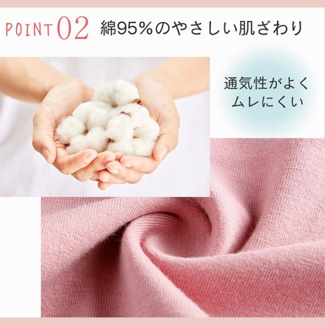 【送料無料】 おしゃれなバラ柄 綿のすっぽり深ばきショーツ