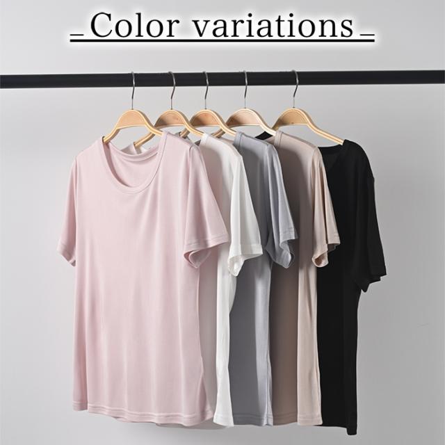 贅沢な着心地、シルク100％Tシャツ