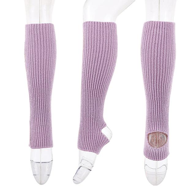 締め付けずに快適フィット リブ編みレッグウォーマー