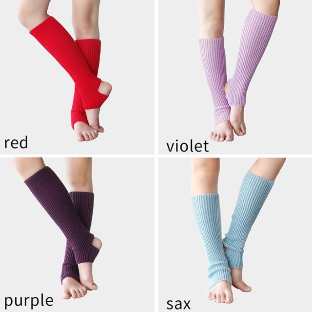 締め付けずに快適フィット リブ編みレッグウォーマー
