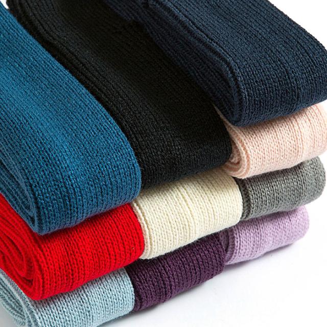 締め付けずに快適フィット リブ編みレッグウォーマー