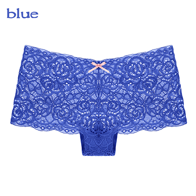 青色のヒップハングショーツ