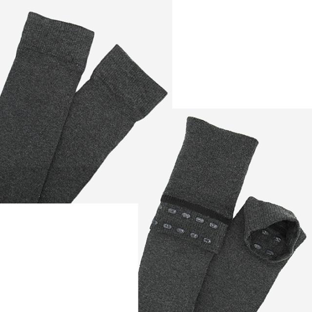 裏起毛で暖かいオーバーニーソックス