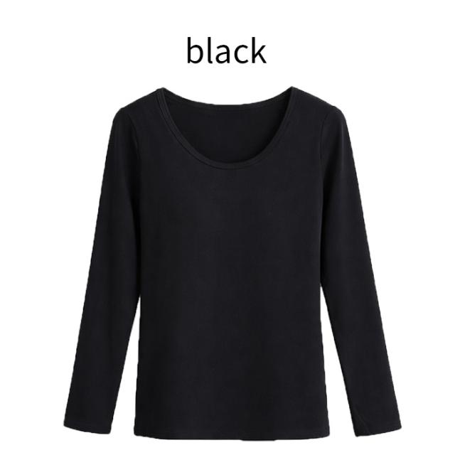 【送料無料】1枚でラクに着られる 綿95％長袖ブラトップ