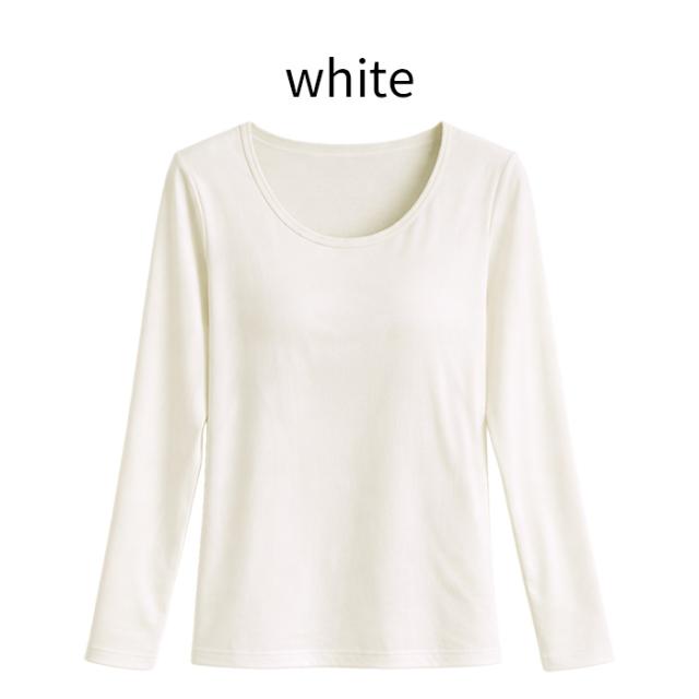 【送料無料】1枚でラクに着られる 綿95％長袖ブラトップ