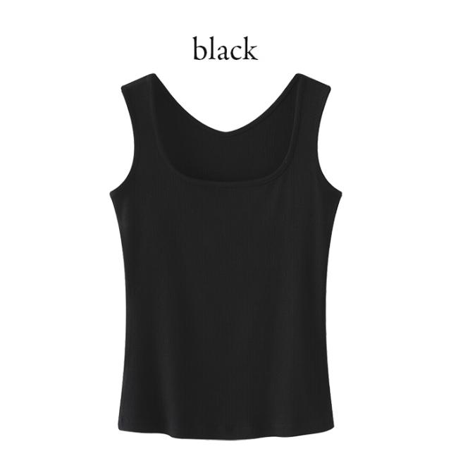 【送料無料】 前後2WAYリブあみレディースタンクトップ