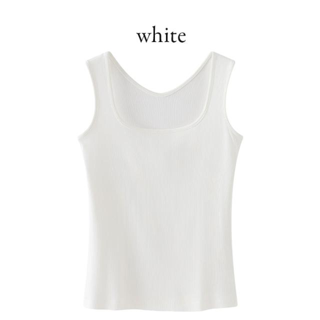 【送料無料】 前後2WAYリブあみレディースタンクトップ