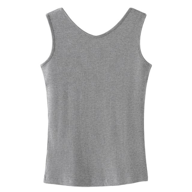 【送料無料】 前後2WAYリブあみレディースタンクトップ