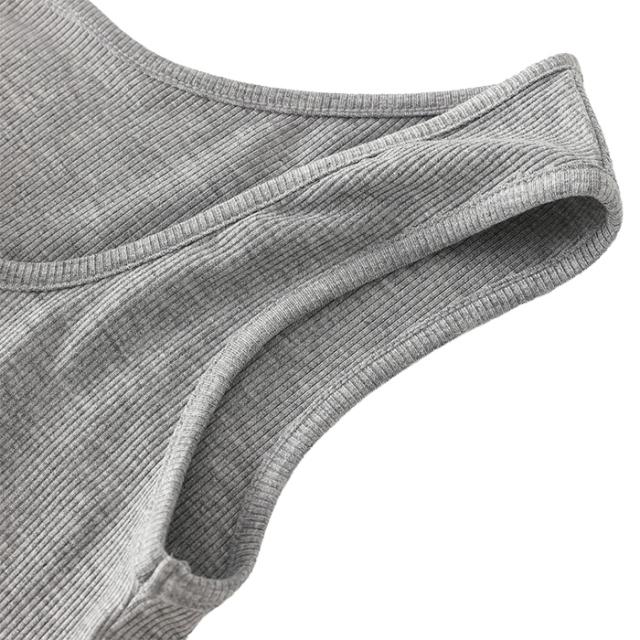 【送料無料】 前後2WAYリブあみレディースタンクトップ