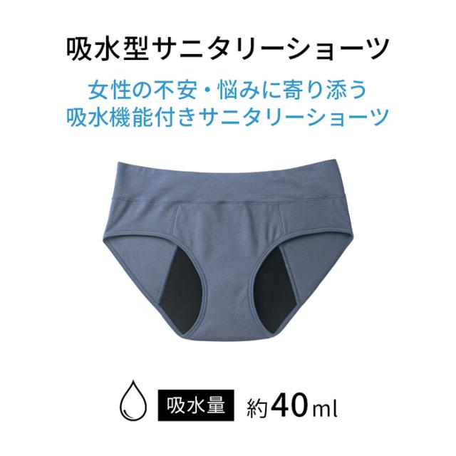 【送料無料】 多い日も安心 吸水型サニタリーショーツ