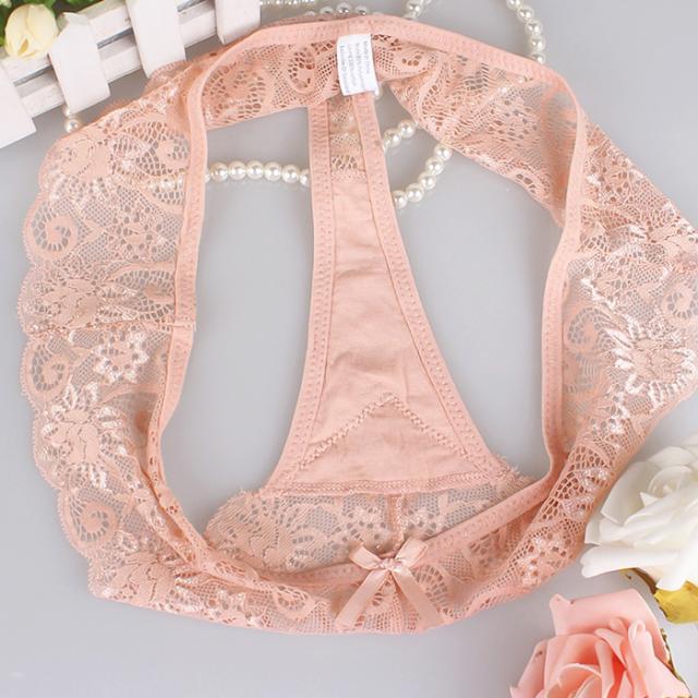 【プチプラ】 幅広サイドレースの透けるレディースTバック