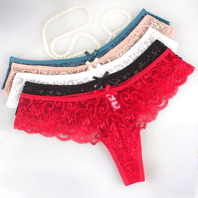 【プチプラ】 幅広サイドレースの透けるレディースTバック