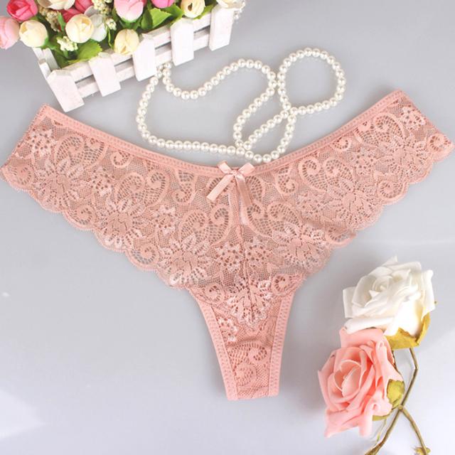 【プチプラ】 幅広サイドレースの透けるレディースTバック