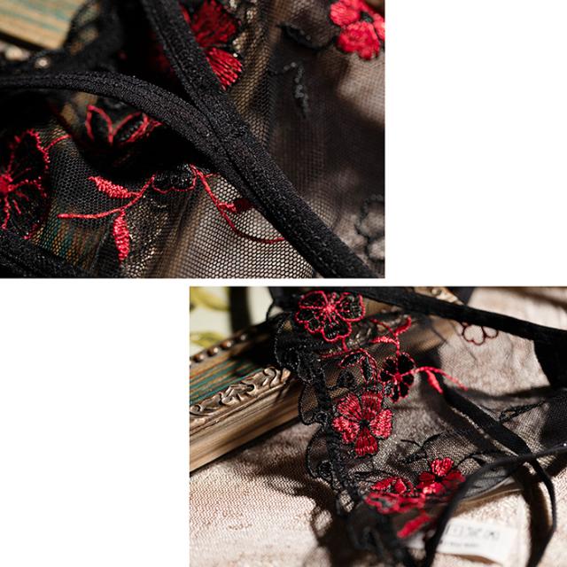 フロントシースルーのレディースGストリング