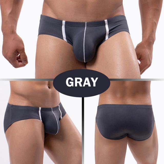 涼しいメッシュ生地メンズブリーフショーツ