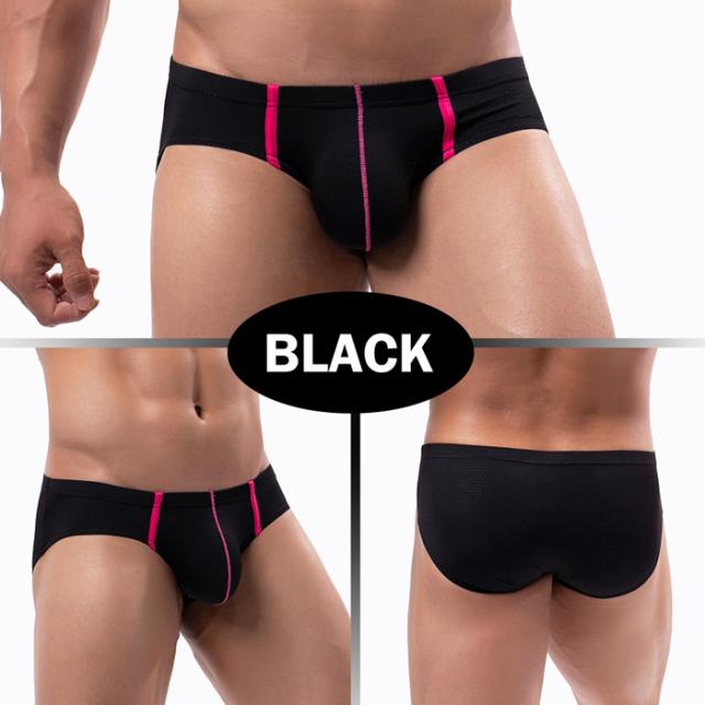 涼しいメッシュ生地メンズブリーフショーツ