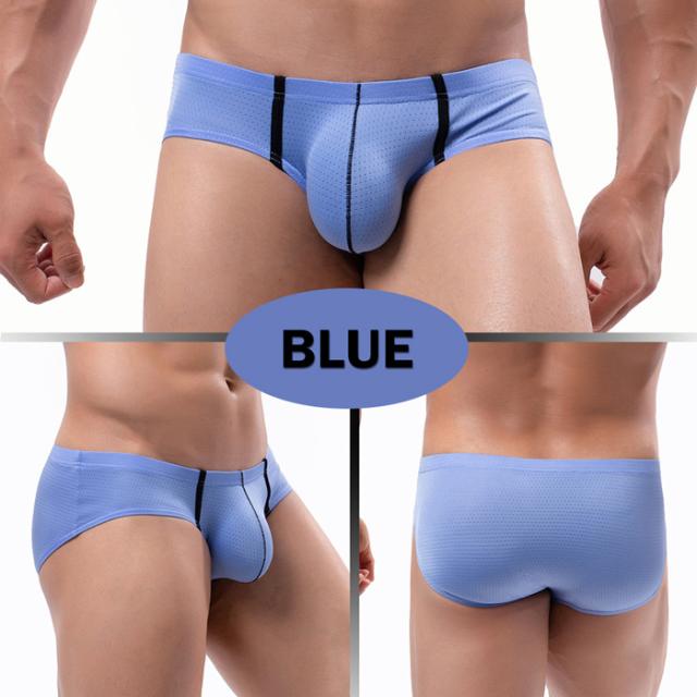 涼しいメッシュ生地メンズブリーフショーツ