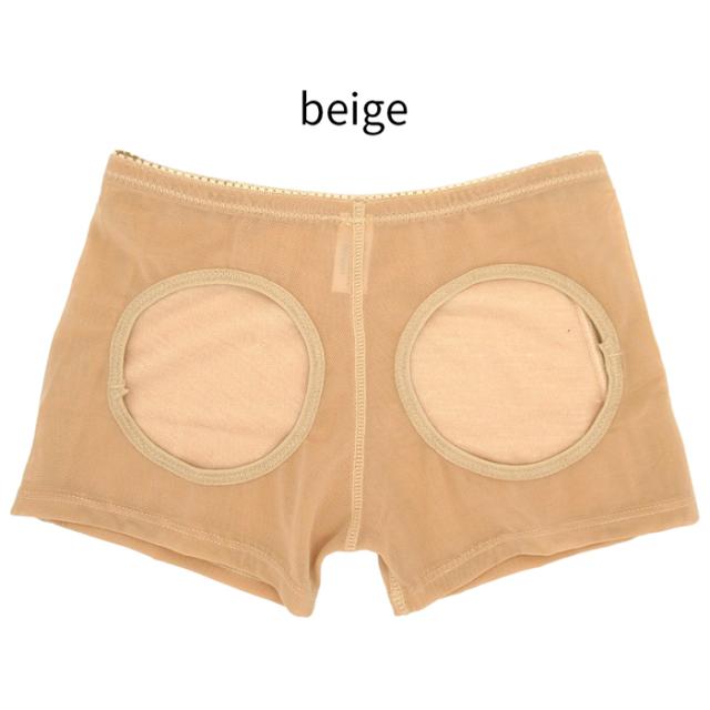 【送料無料】 履くだけ瞬間もも尻！穴あきショート丈ガードル