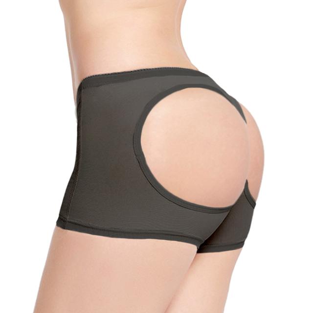 【送料無料】 履くだけ瞬間もも尻！穴あきショート丈ガードル