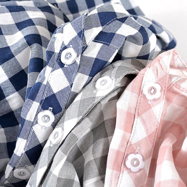 綿100％でお肌に優しいレディース７分袖パジャマ