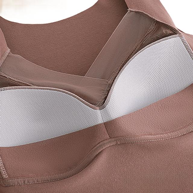 【送料無料】 暖か起毛フリーカットのカップ付きインナー