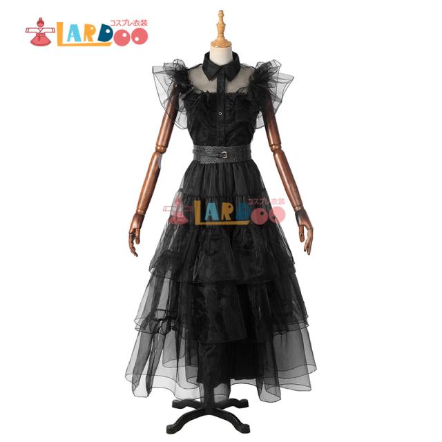 アダムス・ファミリー The Addams Family ウェンズデー・アダムス Wednesday Addams コスプレ コスチューム[5075] アダムス・ファミリー The Addams Family ウェンズデー・アダムス