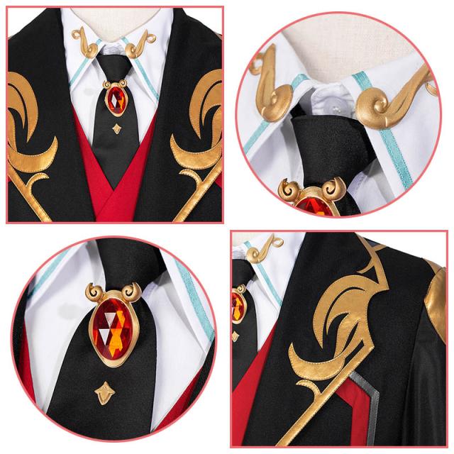 バーチャルYouTuber 張京華 キョウカ コスプレ衣装 イヤリング付き ウィッグ追加可能 cosplay 仮装 イベント ステージ 文化祭 お祭り overidea Vtuber 張京華 キョウカ コスプレ衣装 オバママ cosplay コス