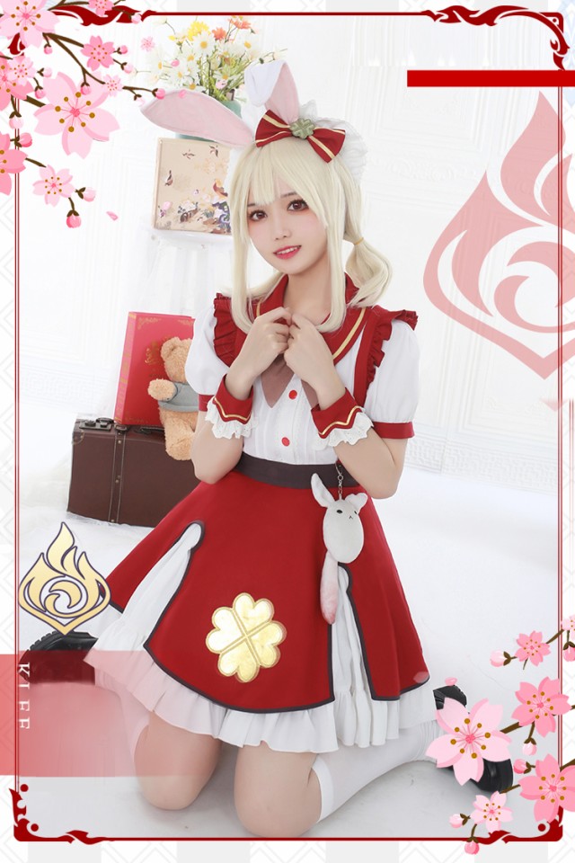 原神 Genshin クレー 甘雨 イメージしたメイド服 コスプレ衣装 