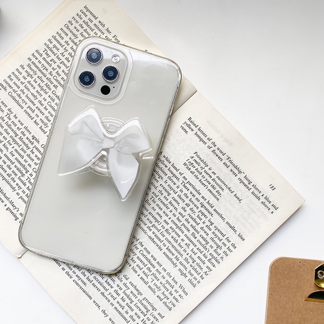 韓国商品 / リボングリップトーク 2COLOR スマホグリップ 韓国 スマホ グリップトック スマホグリップ