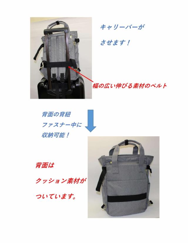 アネログランデ　キャリーバーにもさせるリュック登場！