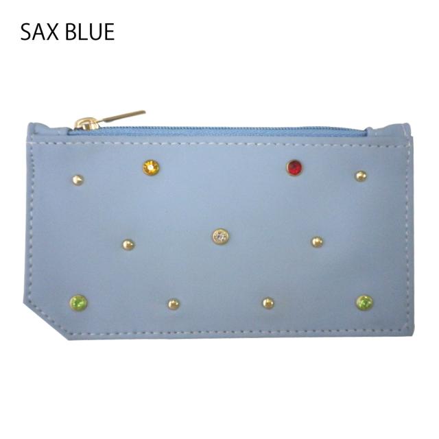 ビジューがポイントのシックなカード収納ケース