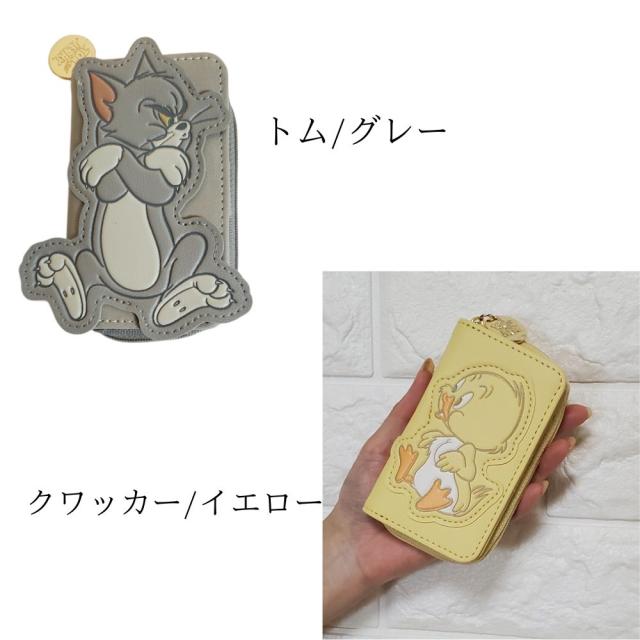 トムとジェリー カードケース コンパクト財布 ミニ財布 ウォレット コインケース ミニウォレット レディース トム＆ジェリー  カード入れ サイフ 手のひらサイズ かわいい 可愛い アニメ TOM&JERRY トムジェリ フラッパー FLAPPER 送料無料