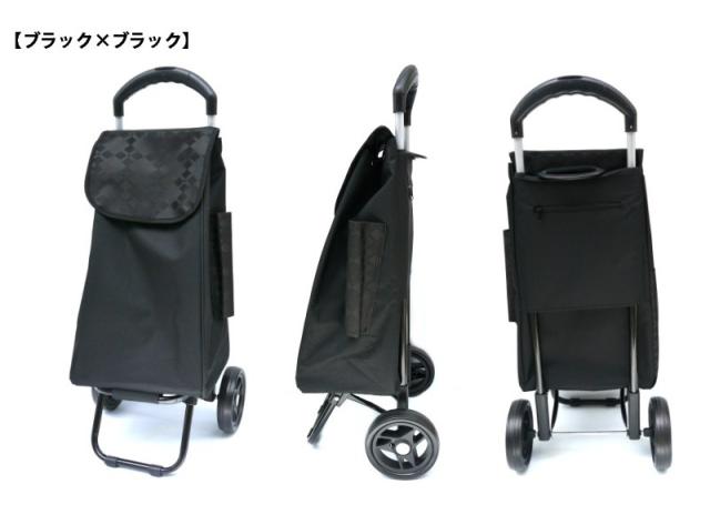大容量収納！傘立て付きで便利！おしゃれな２輪ショッピングカート・ショッピングトロリー